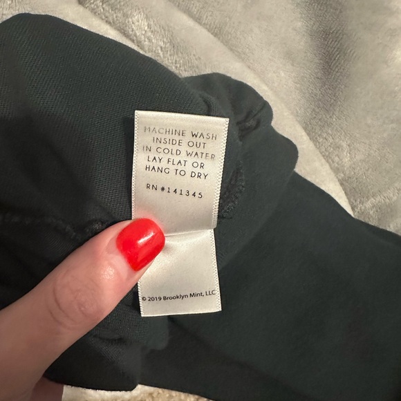 Free People x Daydreamer Women's Biggie Slit Tunic in Washed Black Size Small - Picture 9 of 9